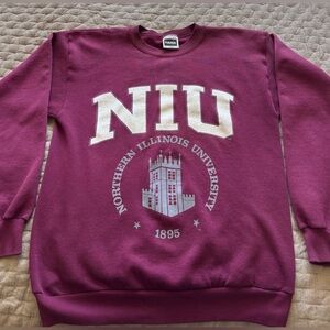 Vintage Northern Illinois University Crewneck Sweatshirt Size L on Tultex Tag